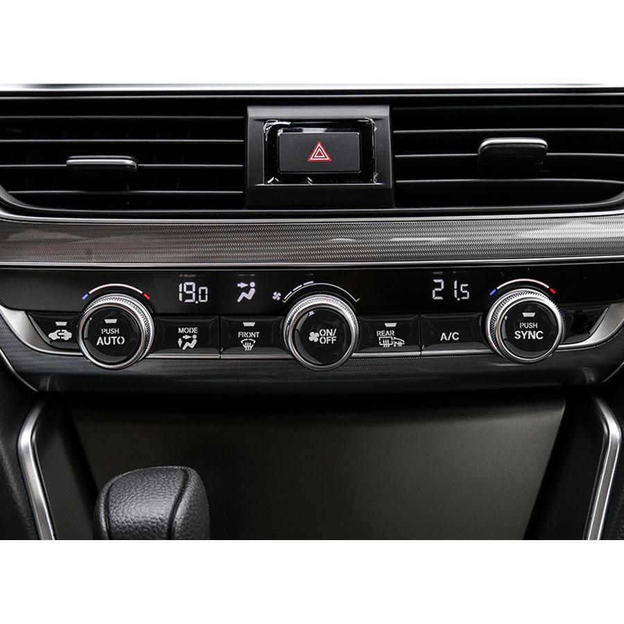 For Honda Accord 2018-2021 Glossy Black Central Control Switch Button Cover Trim