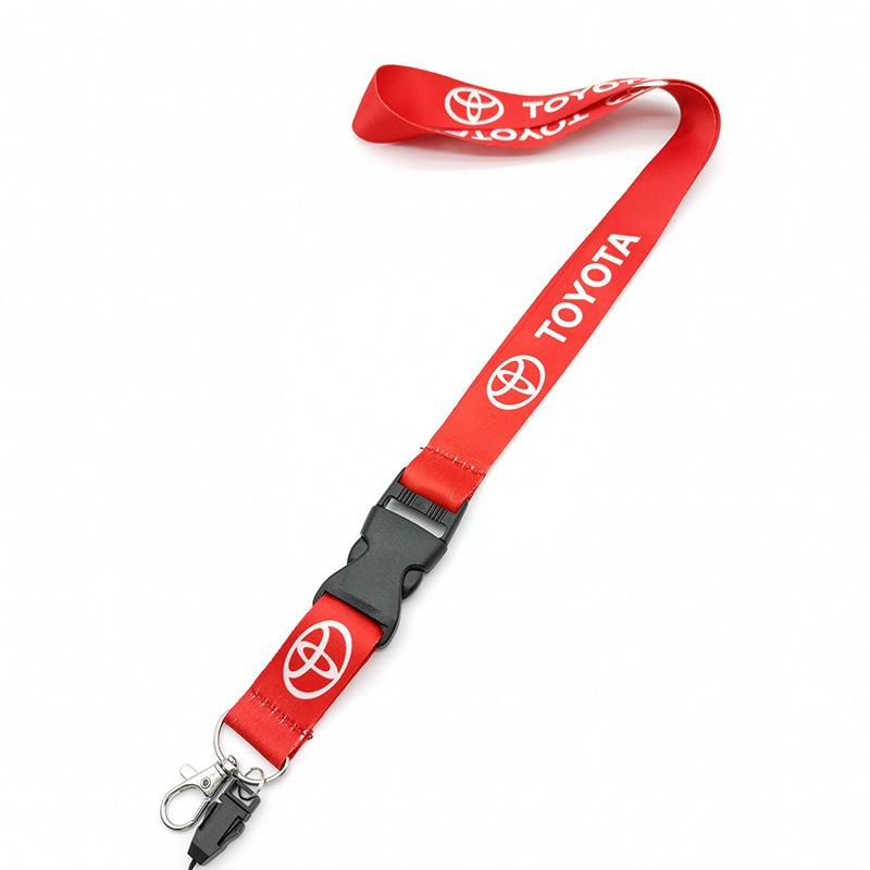 Neck Straps Lanyard Key Cell Phone Work ID Card Hanging Rope For Toyota Corolla Camry Yaris CHR Rav4 Avensis Auris Accessories
