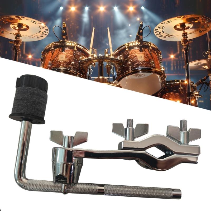 Drum Extension Clamp Drum Support Drum Holder Stand Drum Clamp Extension Clip Cymbal Drum Arm Stand Holder with Felt Pad