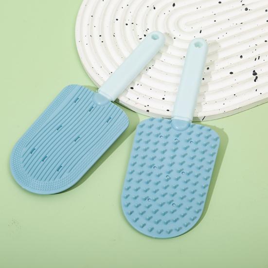 Cat Tongue Comb Ice Cream Design Massage Comb Double Sided Pet Grooming Deshedding Brush for Removing Mats Tangles Loose Fur from The Undercoat