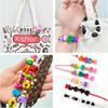 10PCS Colorful 26 Letter Beads 20mm Loose Beads Big Hole DIY Jewelry Making Kit Bracelet keychain for Educators to Learn Letters