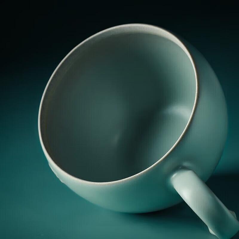 WanQianTang Ceramic Office Mug with Lid