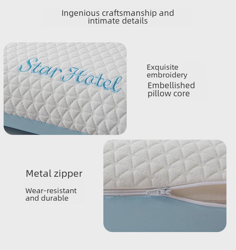 Luxury Memory Foam Pillow Pair - Ergonomic Design for Cervical Support & Better Sleep