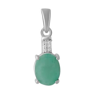Silver Pendant with Emerald 2.424ct (2062011)