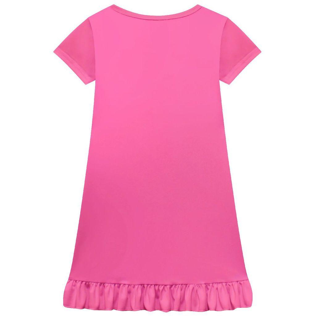 82872 Kids Girls Steal a Brainrot 67 Print Short Sleeves Dress