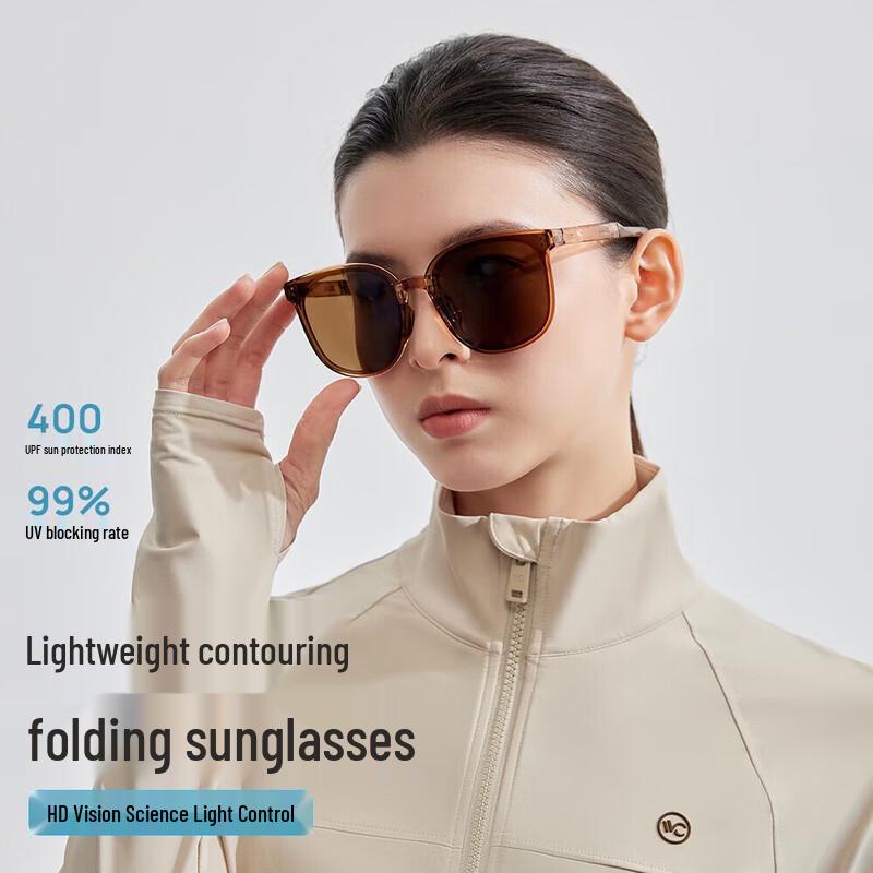 

VVC Folding UV Protection D-Frame Polarized Sunglasses