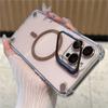 Shockproof Protection Fold Camera Magnetic Case For iPhone 16 15 14 13 12 Pro Max Plus 11 Luxury Lens Glass for Magsafe Cover