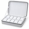 Watch Organizer with Fastener Zippered Leatherette for Collectors