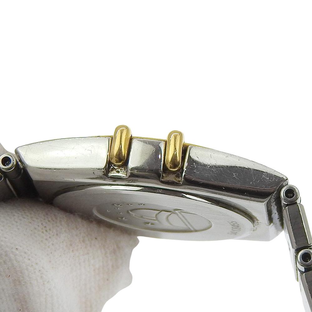 Omega שעוני מיני קונסטלציה זהב חוגה זהב פלדת אל-חלד/מצופה זהב קוורץ תצוגה אנלוגית נשים משומש