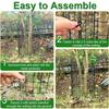 6 Pcs Tree Trunk Protector Guards with Zip Ties/Stakes Metal Plant Covers Wrap Protection Cage Gardening Tree Bark Protector