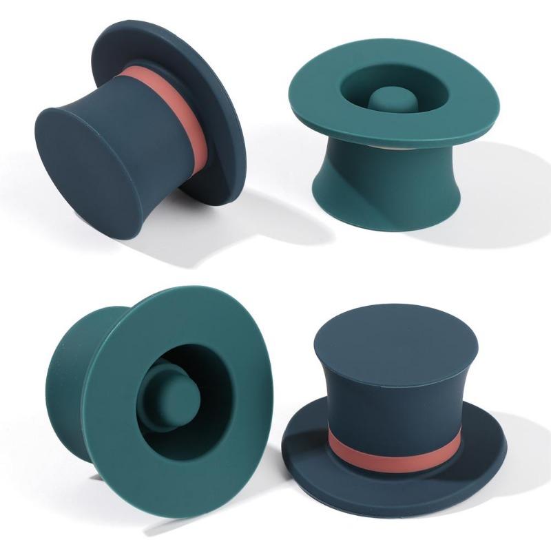 Silicone Champagne Wine Beer Bottle Cork Stopper Plug Wine Bottle Sealer Cap Stopper Bar Kitchen Tool Vacuum Sealed Sealer Plug