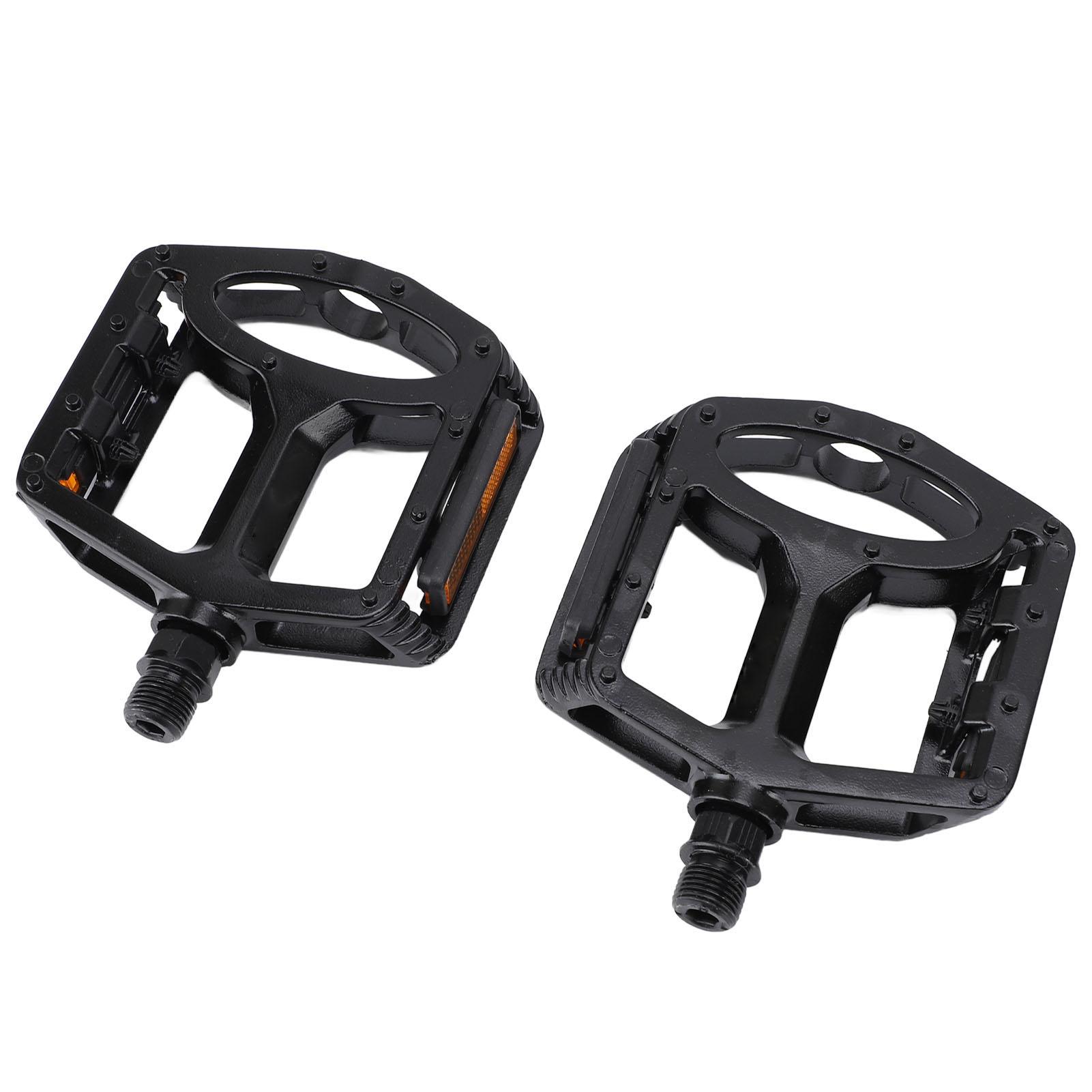 

1 Pair Cycling Pedal 9/16 Inch Aluminum Alloy Cr Mo Steel Non Slip Pedals with Reflectors for BV