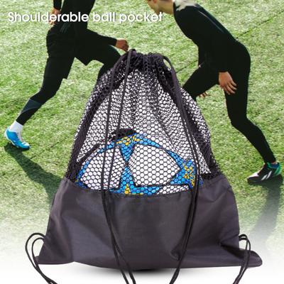 Basketball Bag Mesh Surface Large Capacity Wear-resistant Adjustable Strap Strong Load-bearing Storage A