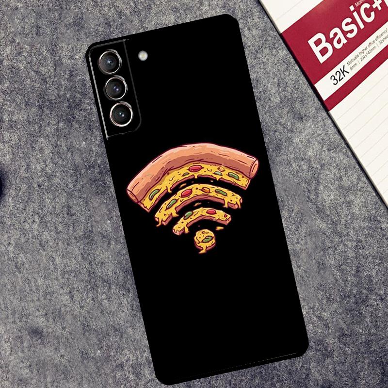 Pizza Food Bacon Cheese Case For Samsung Galaxy S26 S25 S24 Ultra S20 FE S21 S22 S23 Plus S10 S25 FE Cover Couqe