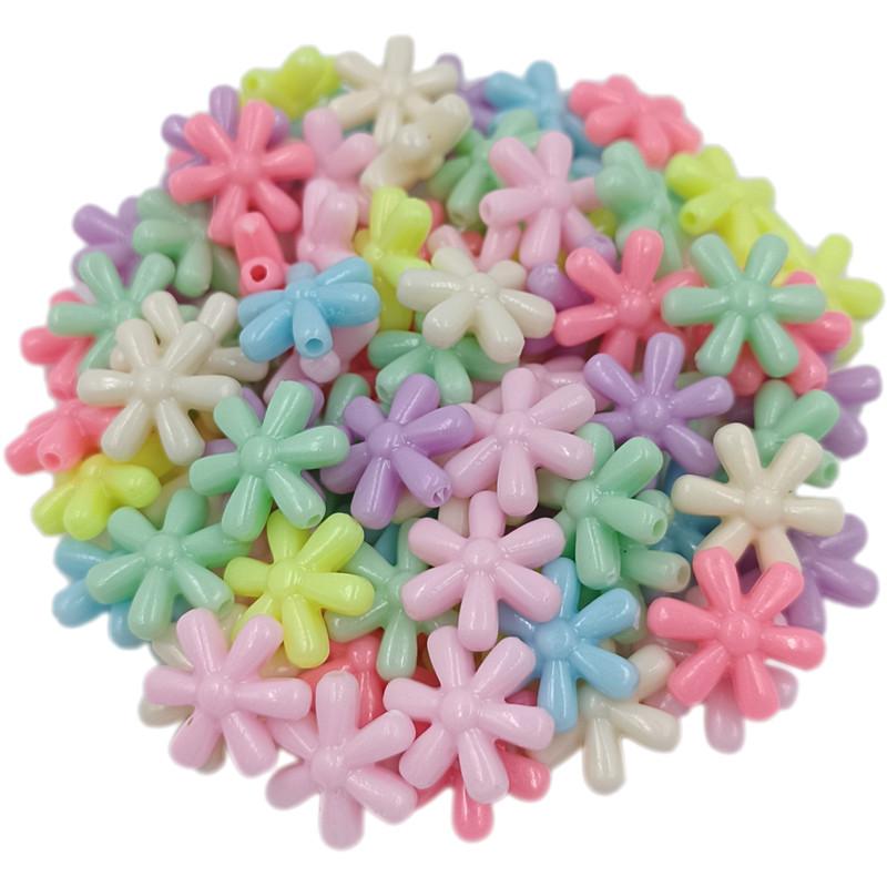 

Приналежності для вечірок для дому Підвіски Розпірні намистини Нові для виготовлення ювелірних виробів Різнокольорові квіткові намистини у формі серця Барвисті блискучі акрилові 20 шт. 2