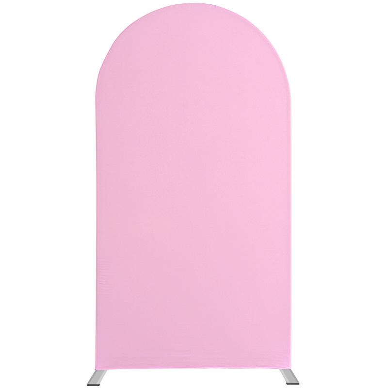 U-Shaped Iron Arch Kit with Elastic Cloth Cover for Parties & Weddings