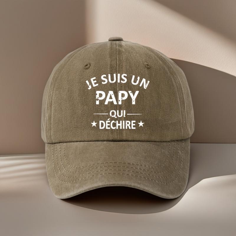 PAPY Fun Print Retro Baseball Cap for Men and Women, Adjustable Size Sun Hat, Outdoor Fishing Grandpa Hat
