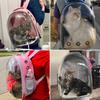 Cat Bag Cat Carrier Bag Outdoor Pet Shoulder Bag Carriers Backpack Breathable Portable Travel Transparent Bag for Small Dogs Cat