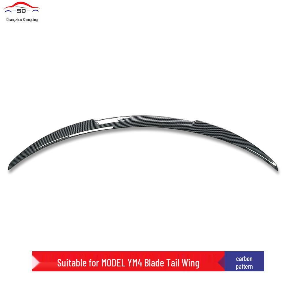 Tesla Model Y M4 Blade Rear Spoiler, Non-Destructive Installation, Blow-Molded Car Parts