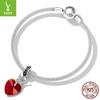 Silver Ziyun Retro Crown Love Pendant in Sterling Silver - Queen Style Fashion DIY Beaded Accessory (Model: SCC2247)