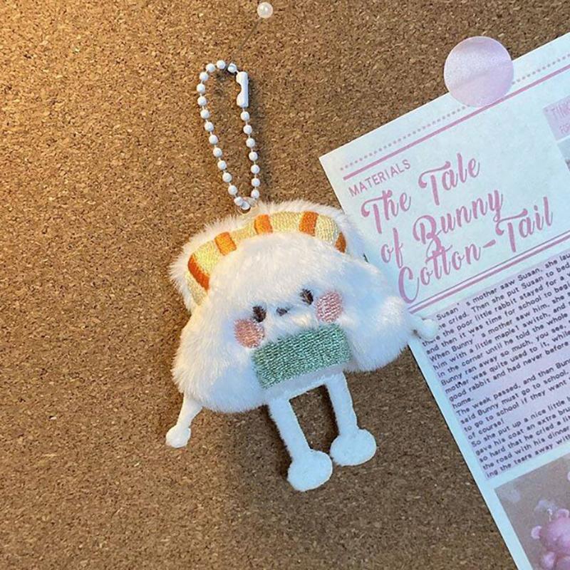 

Милая кукла-суши, пельмени, брелок для девочек, мультяшный мягкий плюшевый брелок, женская сумка, аксессуары