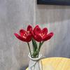 Buquê de Flores de Lã Tricotado à Mão: Ornamento de Rosa, Lírio, Girassol Presente