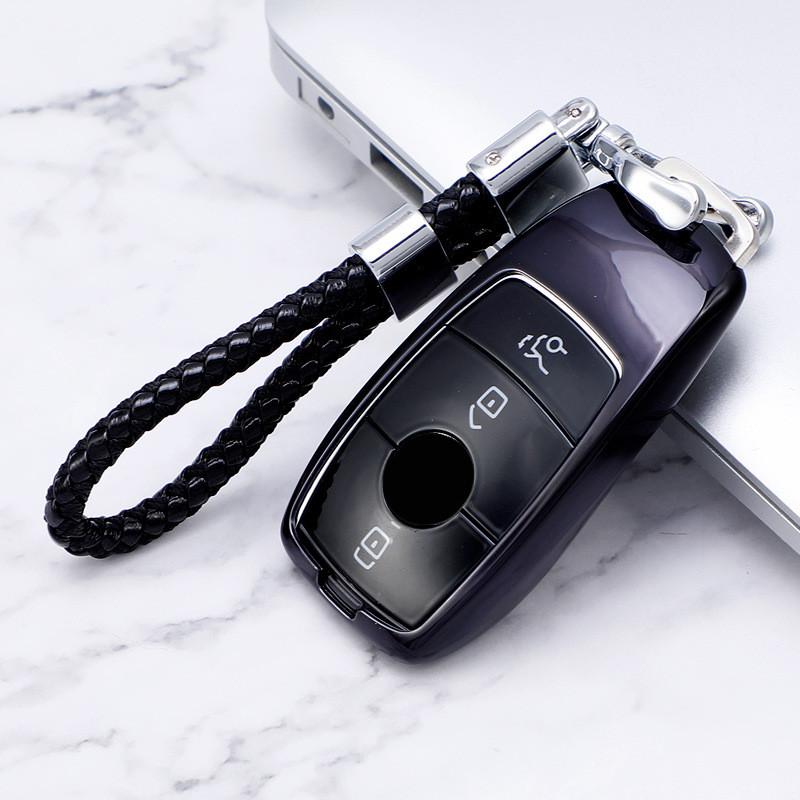ECGP7 Soft TPU Car Key Case Cover for Mercedes-Benz A C E S Class GLA GLC GLE GL GLS CLA CLS AMG W205 W213 W177 W222 E200 E300 C260