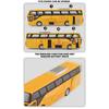 1/64 Children's Bus Alloy Model with Sound & Light Features - Fun & Interactive - Ideal for Playtime, Learning, Or Decorating
