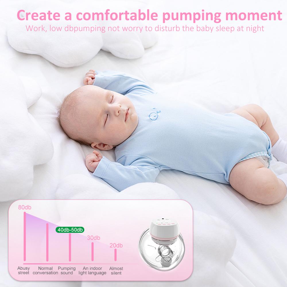 Hands Free Breast Pump Wearable Electric Breast Pump with Lightweight with LED Display Remote