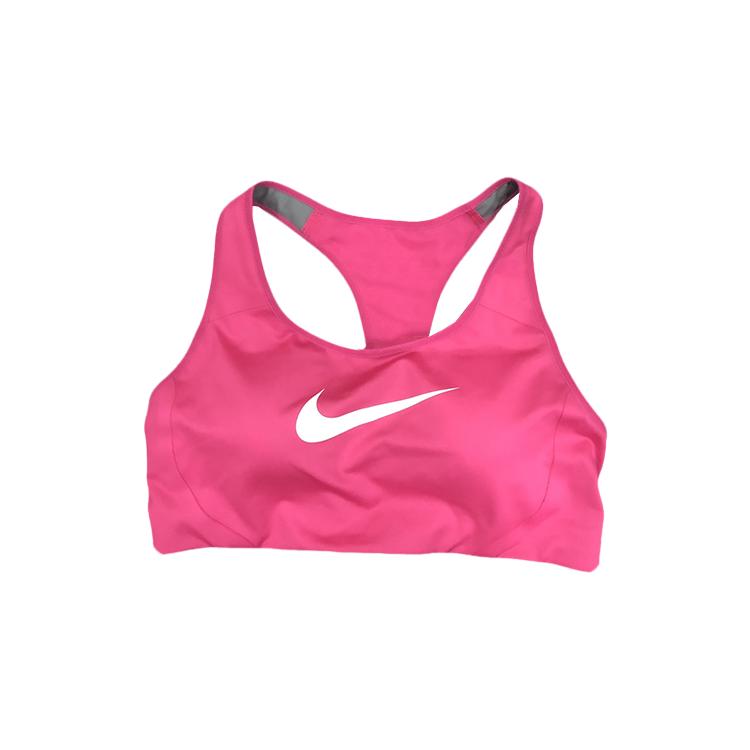 Nike Swoosh Medium Support Padded Sports Bra Hyper Pink White For Women 904212-616 XS