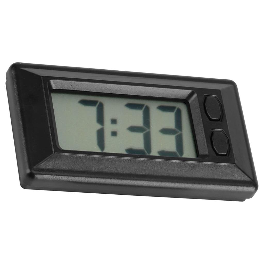 Radio-controlled Clock, Small Digital Clock, Small Mobile Home Mini LCD Digital Table Car Dashboard Desk Electronic Gauge Clock Date Time Calendar