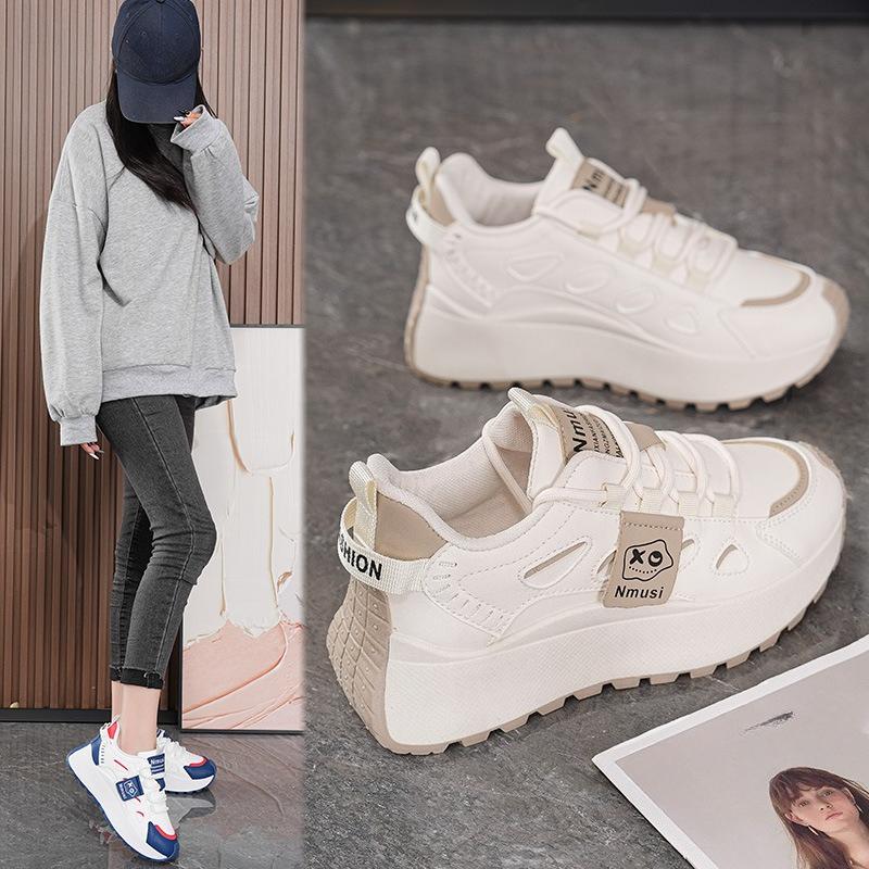 New Style Women's Breathable Shoes, Versatile Thick-soled Sports Shoes, Casual Dad Shoes