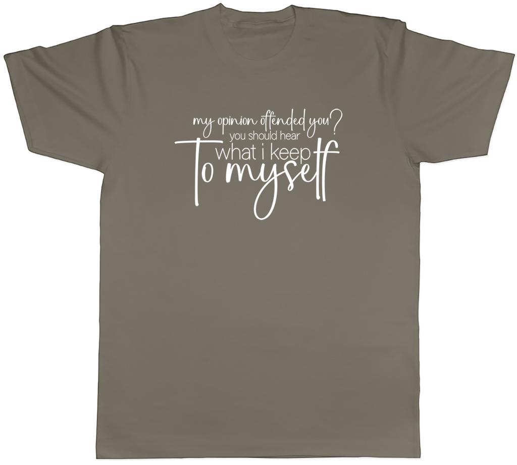 Funny Offensive Unisexs TShirt My Opinion Offended You Tee Gift
