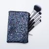 Portable Short Rod Mini Small Cosmetics Pebble Eyeshadow Paint 4 Makeup Brush Set Makeup Bag