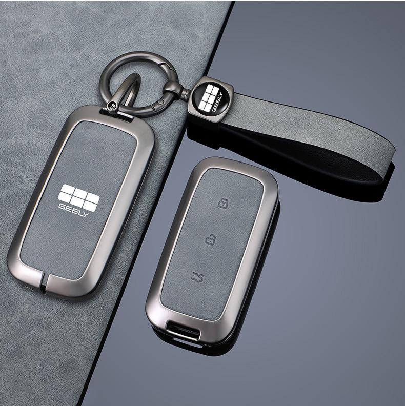 Geely Key Case for Emgrand GS, Boyue, New Million Model GL, Borui, Vision S1, X3/X6 - Car Shell Bag Buckle