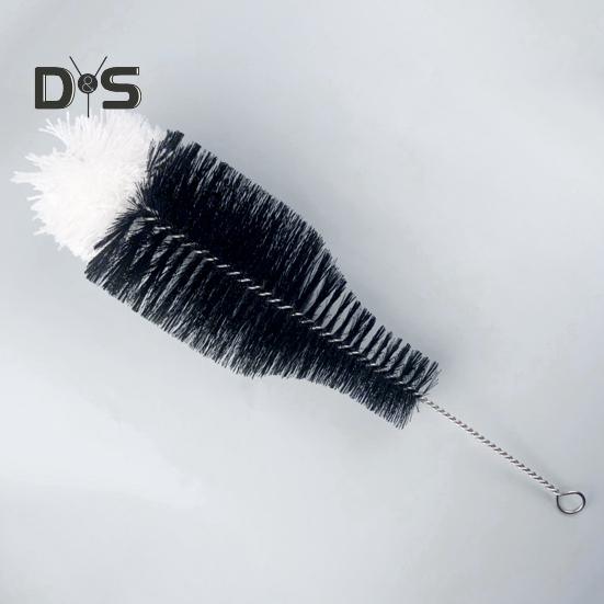 1/2Pcs Soda Bottle Cleaning Brush with Gentle Bristles Easy To Clean Stainless Steel Rod Wine Glasses Dishwasher Cleaning Brush