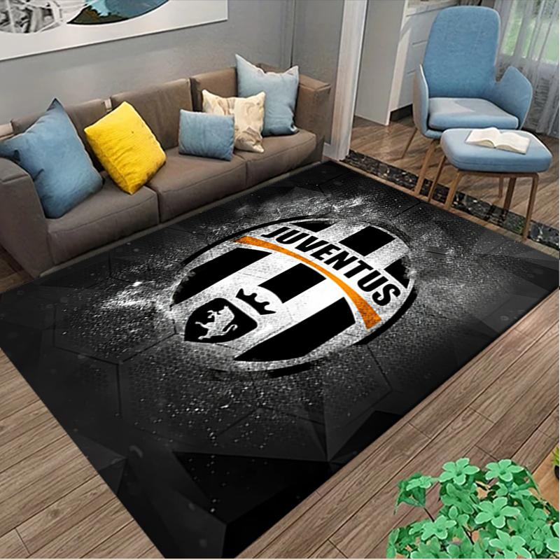 [1pc Juventus Football Club Office Chair Carpet] Digital Printed Area Rug for Home & Game Room Use, Soft Indoor Sofa Chair Mat