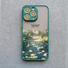Summer Lotus Flower Phone Case For iPhone 16 15 Pro Max Case For iPhone 11 14 12 13 Pro Max Mini 7 8 15 Plus XS X XR Back Cover