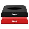 Car Badge Tissue Box Holder Leather Auto Interior Armrest Napkin Case Accessorie For Jeep Wrangler Compass Grand Cherokee JPB JK AKL1