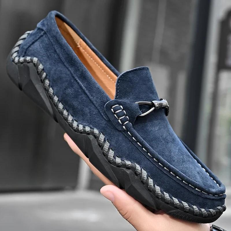 Loafers Shoes Men 2026 Spring Clasicc Comfy Man Flat Moccasin Fashion Men Slip-on Boat Shoes For Men Casual Shoes