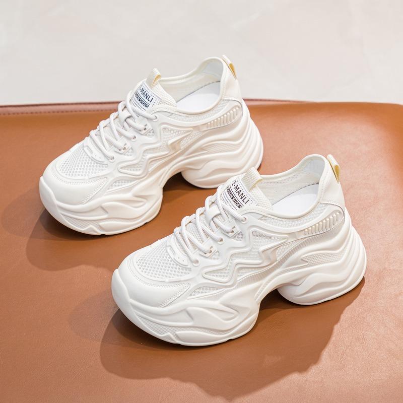 Trendy autumn women's shoes new inner height increase muffin and casual sports dad women's single shoes