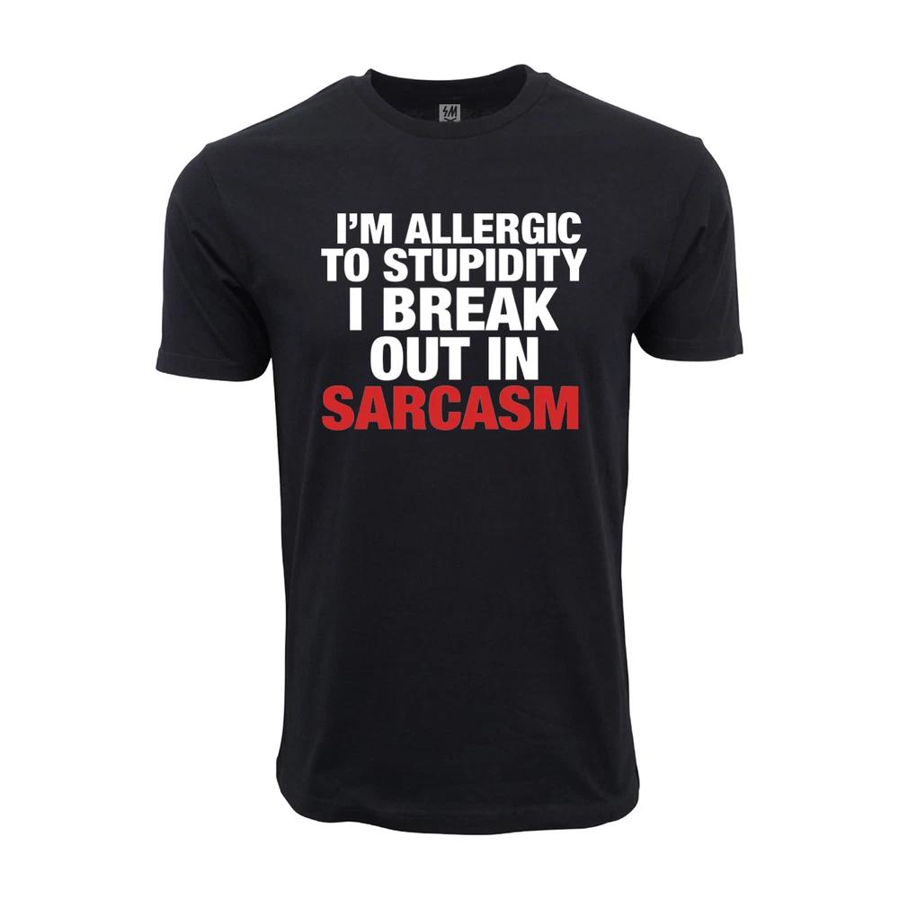 Allergic To Stupidity Graphic T Shirt S