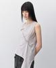 INSILENCE WOMEN Pintuck Drape Sleeveless Ash Grey