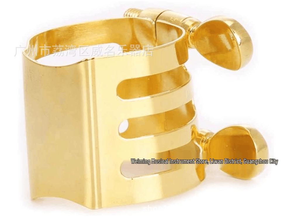 Alto Saxophone Metal Ligature Clamp with Bakelite Mouthpiece
