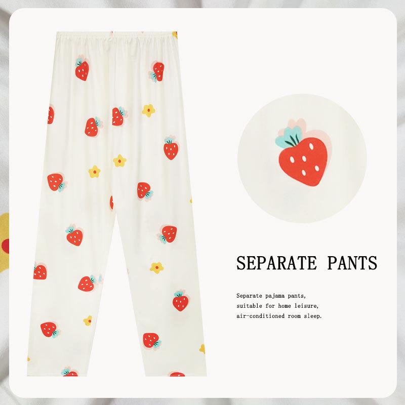 Spring/Summer Retro Floral Print Pajama Pants - Women's Korean Style, Suitable for Casual Wear, Loose Fit, Ideal for Spring and Autumn.