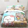 3d Printing Cartoon Bubu Dudu Bedding Set Three-piece Set Anime Adult Kid Bedroom Duvet Cover Sets Home Textiles Birthday Gifts