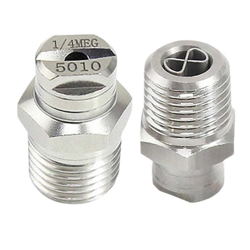 Steel Fan Shaped High Pressure Nozzle with Stabilizer High Performances Jet for Efficient Cleaning & Washing