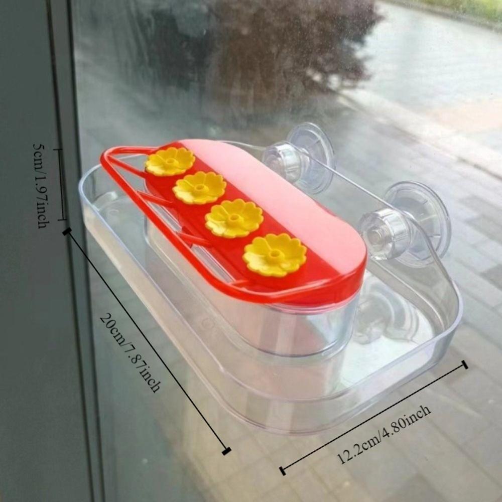 Visible Bird Water Drinker Refillable Hummingbird Water Dispenser Bird Water Station  Window