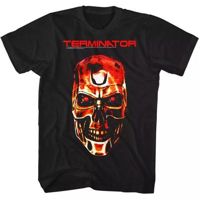 Terminator Rusty Cyborg Skull Men T Shirt