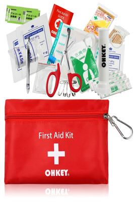 [Supervised by a Disaster Prevention Officer] OHKEY First Aid Set, First Aid Kit, Poison Remover, Mountain Climbing, Outdoor, Disaster Prevention,